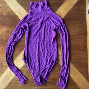 Magenta Free People Knit Bodysuit